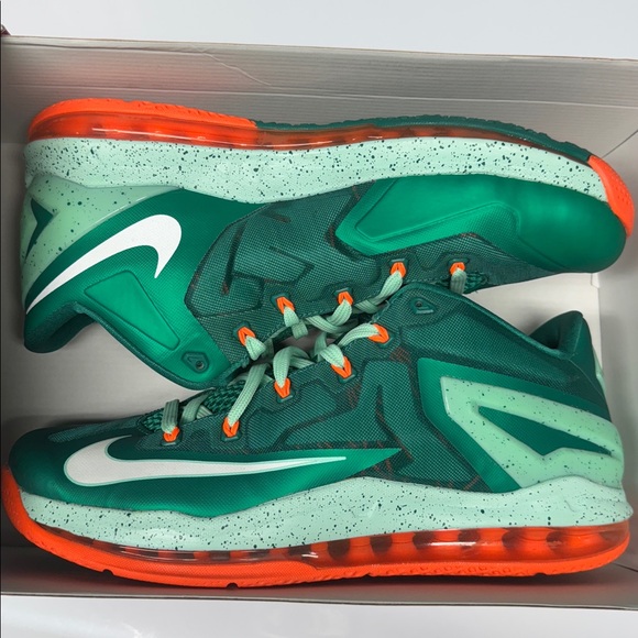 Men’s Nike Air Max Lebron XI Low sneakers mystic green - Picture 5 of 6